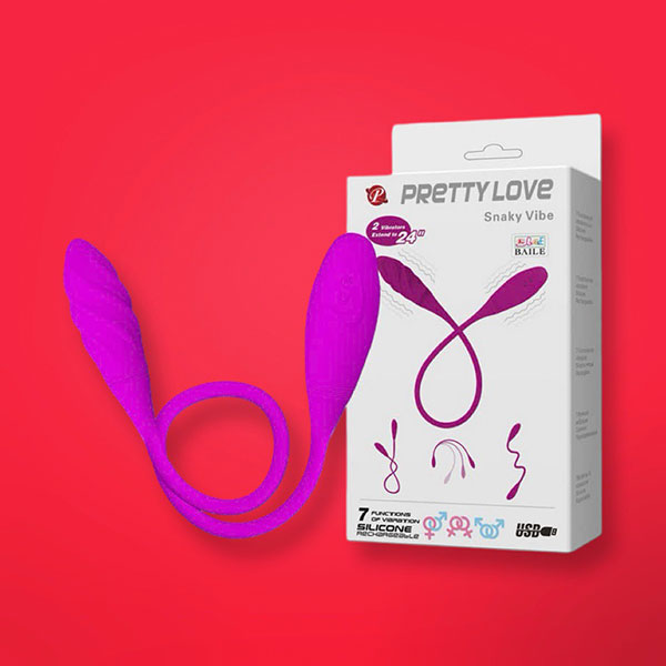 Trứng rung Pretty Love Snaky Vibe 2 đầu 7 chế độ sạc tiện dụng 