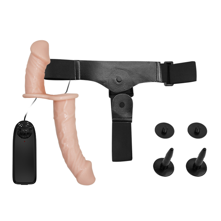 Double-Ended Strap-On Silicone Dildo for Lesbian Fun L