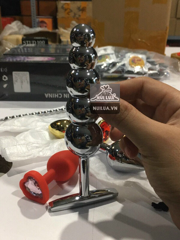 Chuỗi bi inox kích thích hậu môn kích thích mạnh mẽ lên đỉnh Chuỗi bi inox kích thích hậu môn kích thích mạnh mẽ lên đỉnh