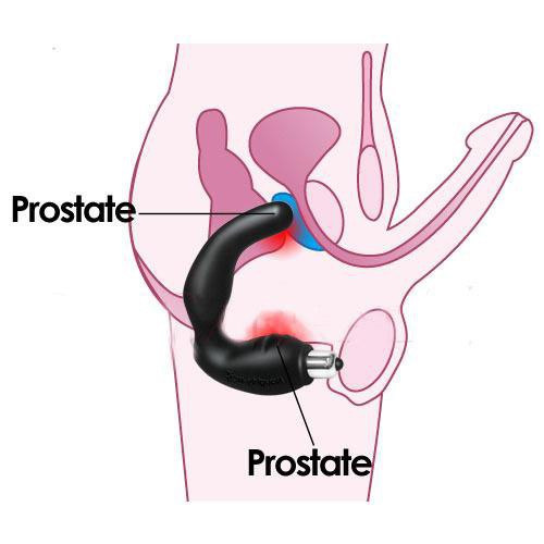 Anal Stimulator C-Shaped Vibrator Prostate Massage for Men Couples