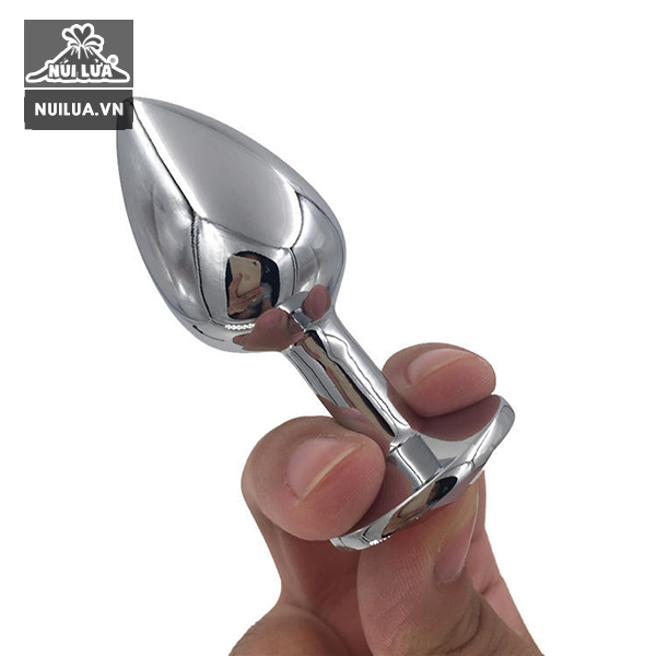 Phích cắm hậu môn inox đế pha lê chất liệu bền đẹp giá tốt