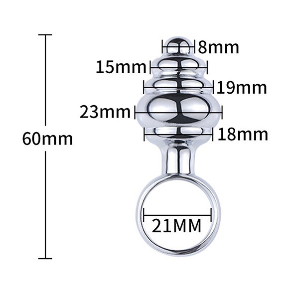 Nhẫn hậu môn inox xoắn ốc mini cao cấp an toàn sales Nhẫn hậu môn inox xoắn ốc mini cao cấp an toàn sales