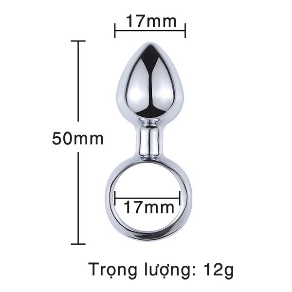Phích Cắm Hậu Môn Inox Mini Kích Thích Tăng Khoái Cảm