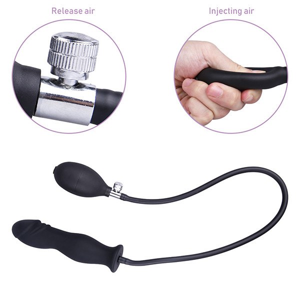 Dương vật bơm hơi silicon cao cấp kích thích mạnh mẽ anal pump