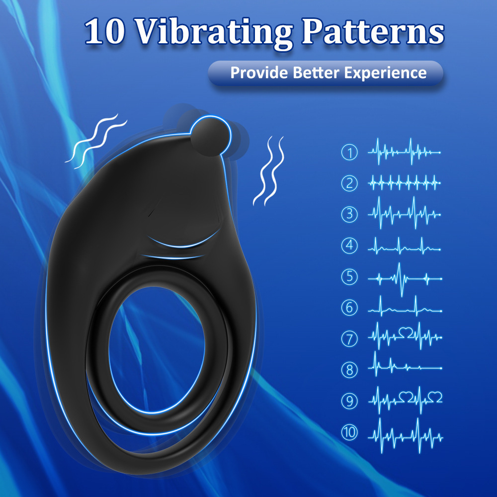 Vòng rung đeo dương vật Black Warrior tăng khoái cảm