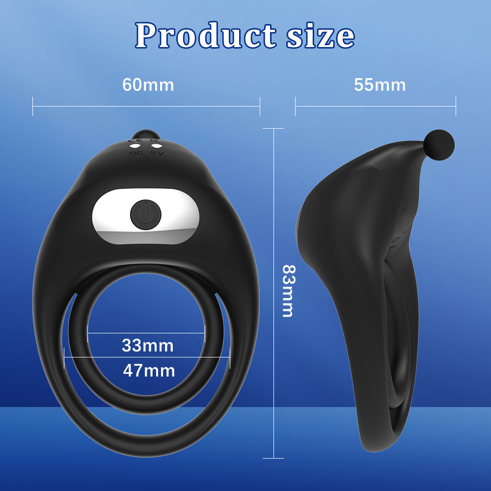 Vòng rung đeo dương vật Black Warrior tăng khoái cảm
