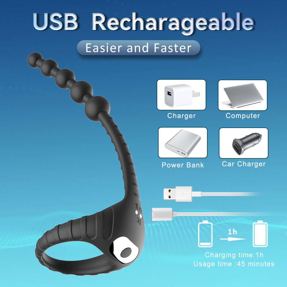 Vòng Massage Bìu Hậu Môn Điều Khiển Từ Xa Kích Thích Tình Dục