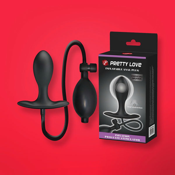 Pretty Love Inflatable Anal Plug dụng cụ nông hậu môn bơm hơi