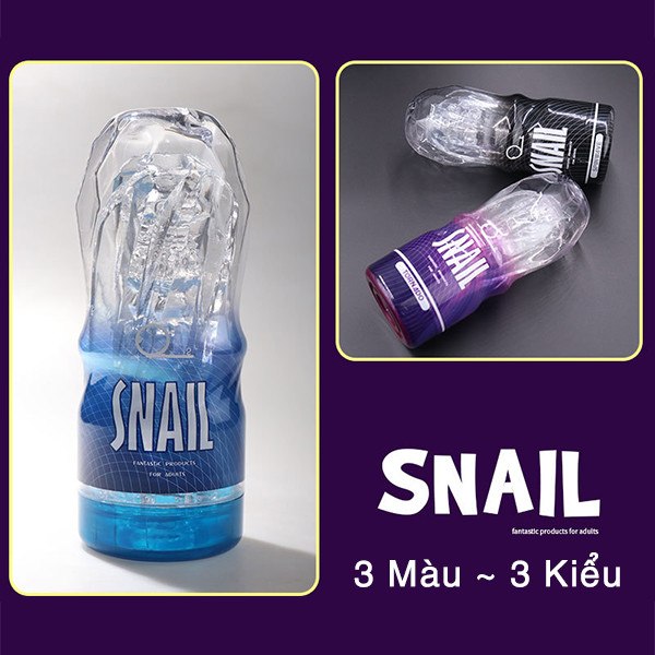 Snail Cup Clear Male Masturbator – Discreet, Ultra Realistic Design