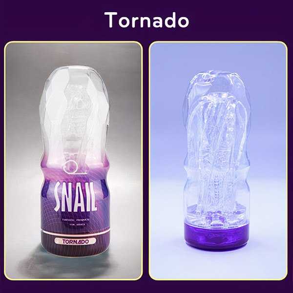 Snail Cup Clear Male Masturbator – Discreet, Ultra Realistic Design