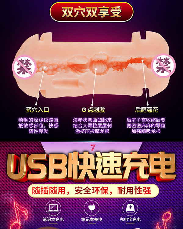 Cốc Thủ Dâm 2 Đầu Silicon Rung 7 Chế Độ Rên La Cực Phê